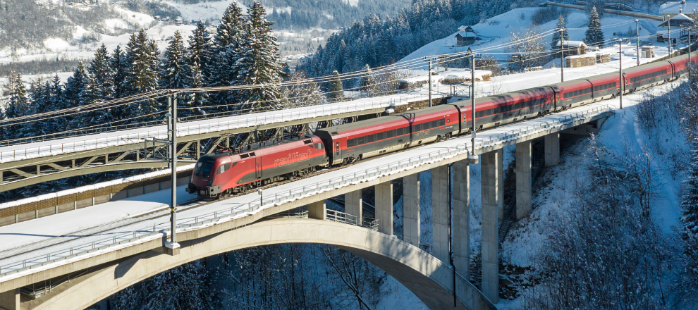 Ski holidays by train
